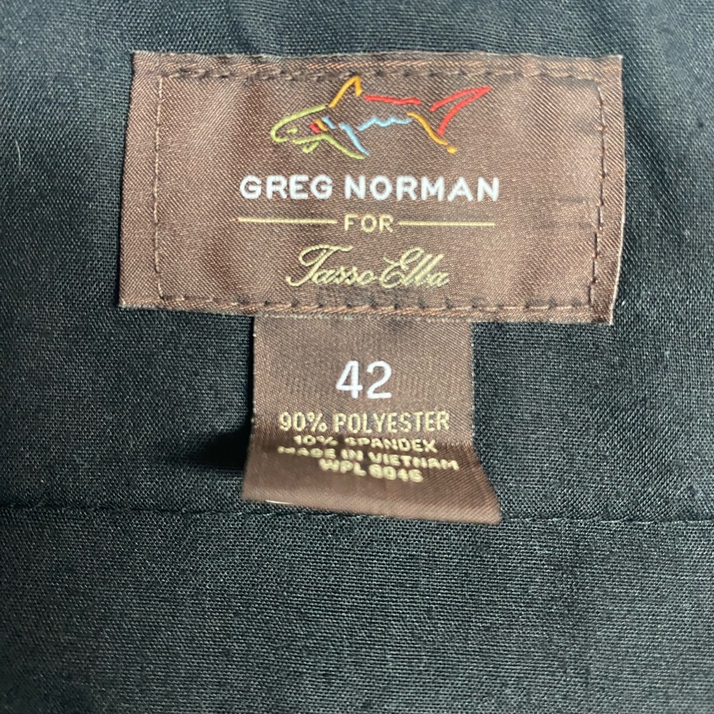 Greg Norman Gray Flat Front Striped Golf Shorts Men’s 42W - Picture 3 of 4